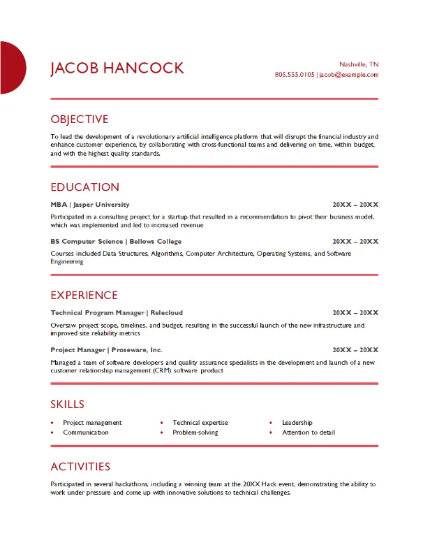 Resume Template 110890, MS Word, Pages, Blue