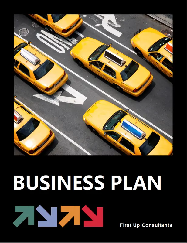 Professional services business plan black modern bold