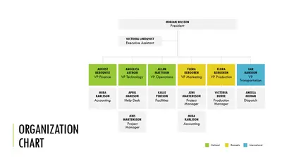 Simple organization chart modern simple