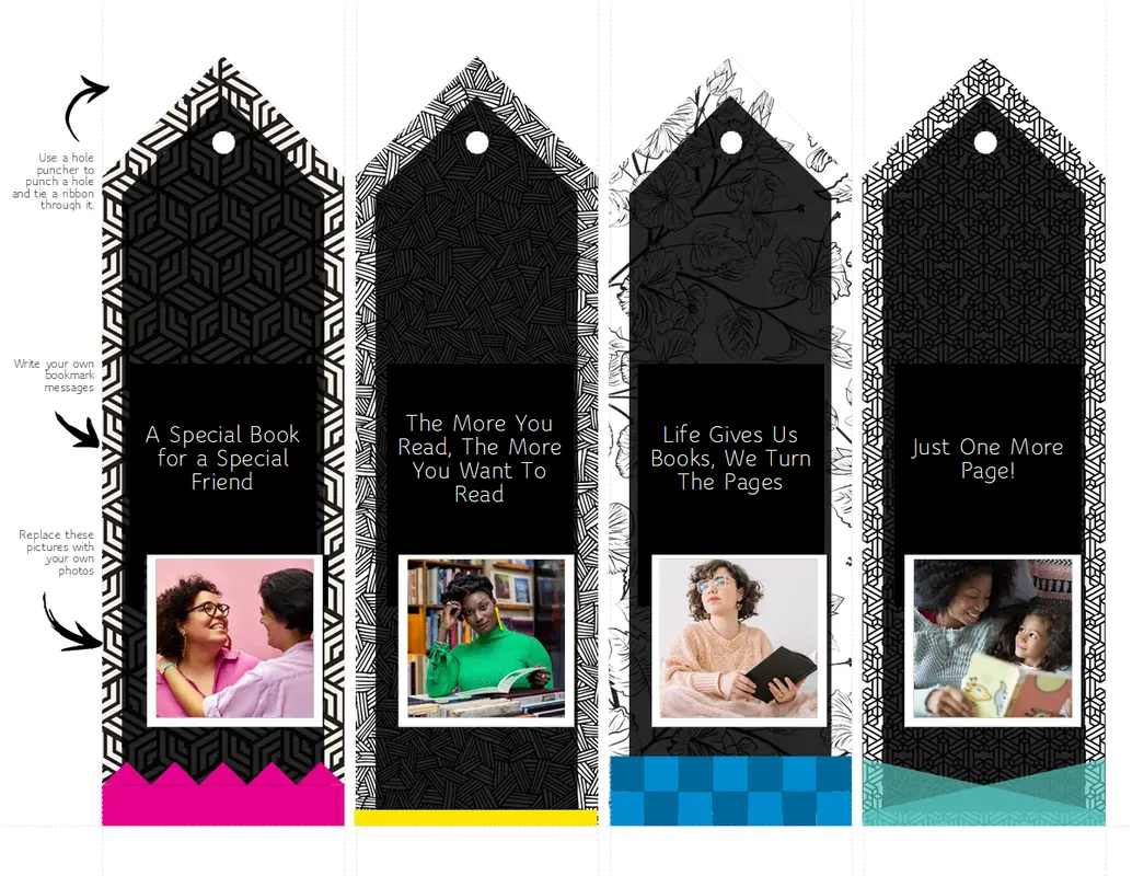 Free bookmark template | Microsoft Create for Free Printable Bookmark Templates For Word