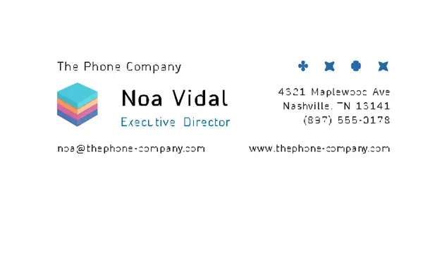 Corporate logo email signature white modern simple