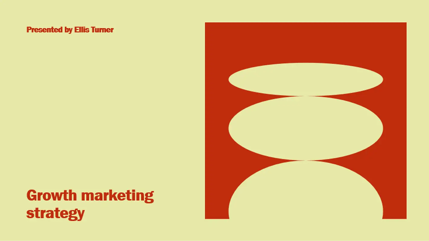 Retro form fusion marketing presentation yellow modern geometric linear