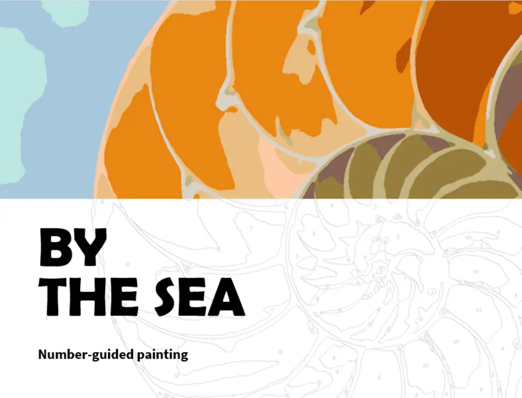 By the sea paint by numbers organic simple