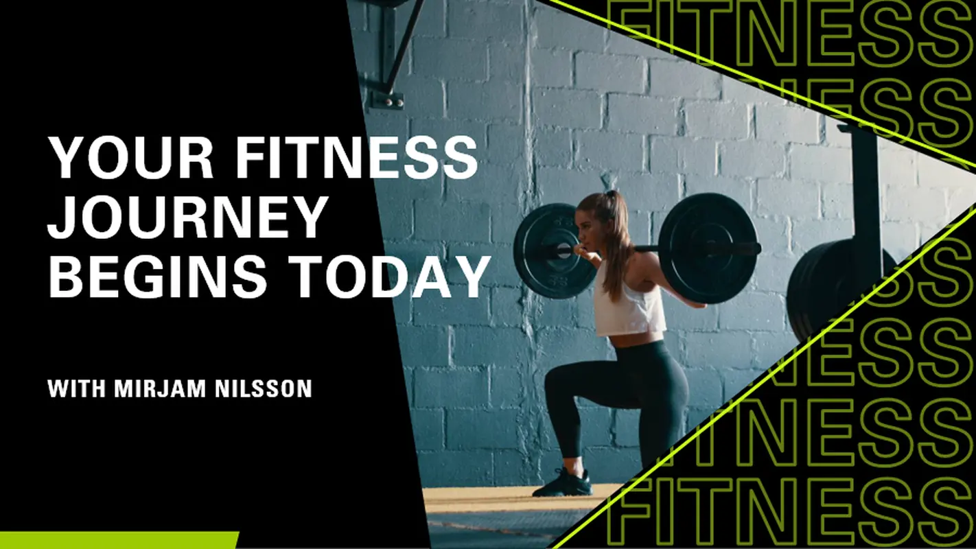 Fitness design black modern bold