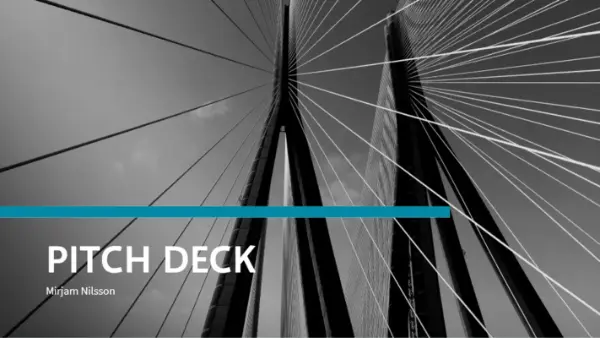 Financial pitch deck blue modern-simple