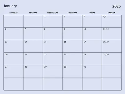 Pastel wall calendar green modern-simple