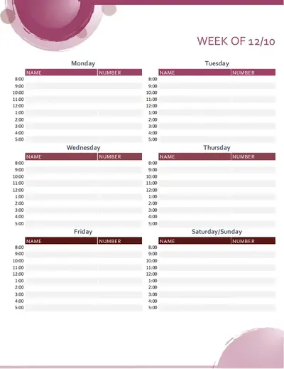 Soft suite appointment calendar modern-simple