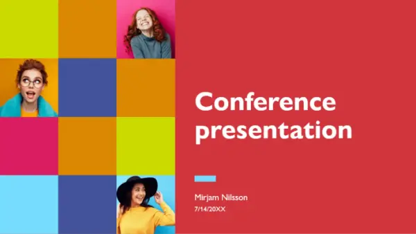Colorful conference presentation modern-bold