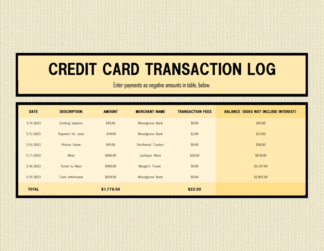 Credit card log blue modern bold