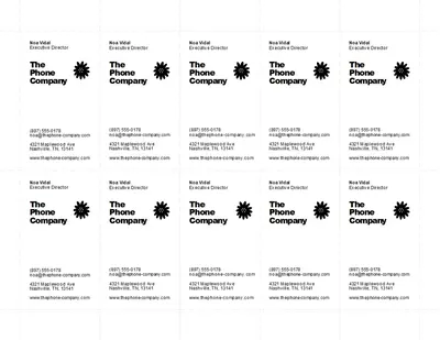 Bold graphic business card black modern-bold