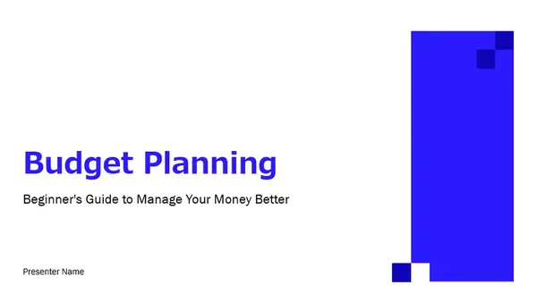 Simple budget planning presentation white modern simple corporate