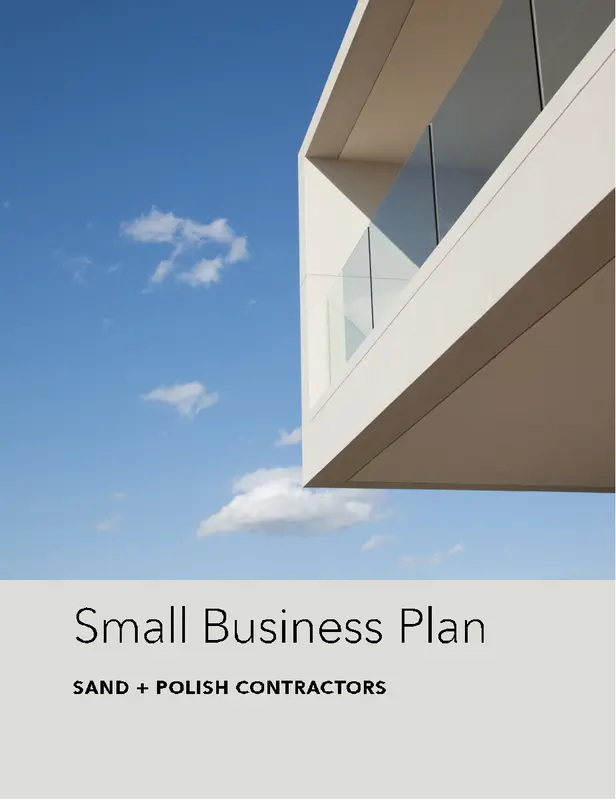 Home business plan gray modern simple