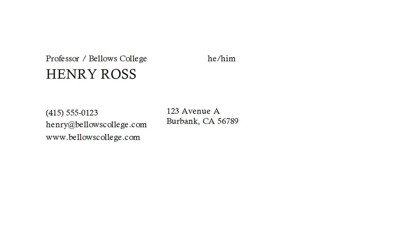 Classic minimalist email signature modern simple