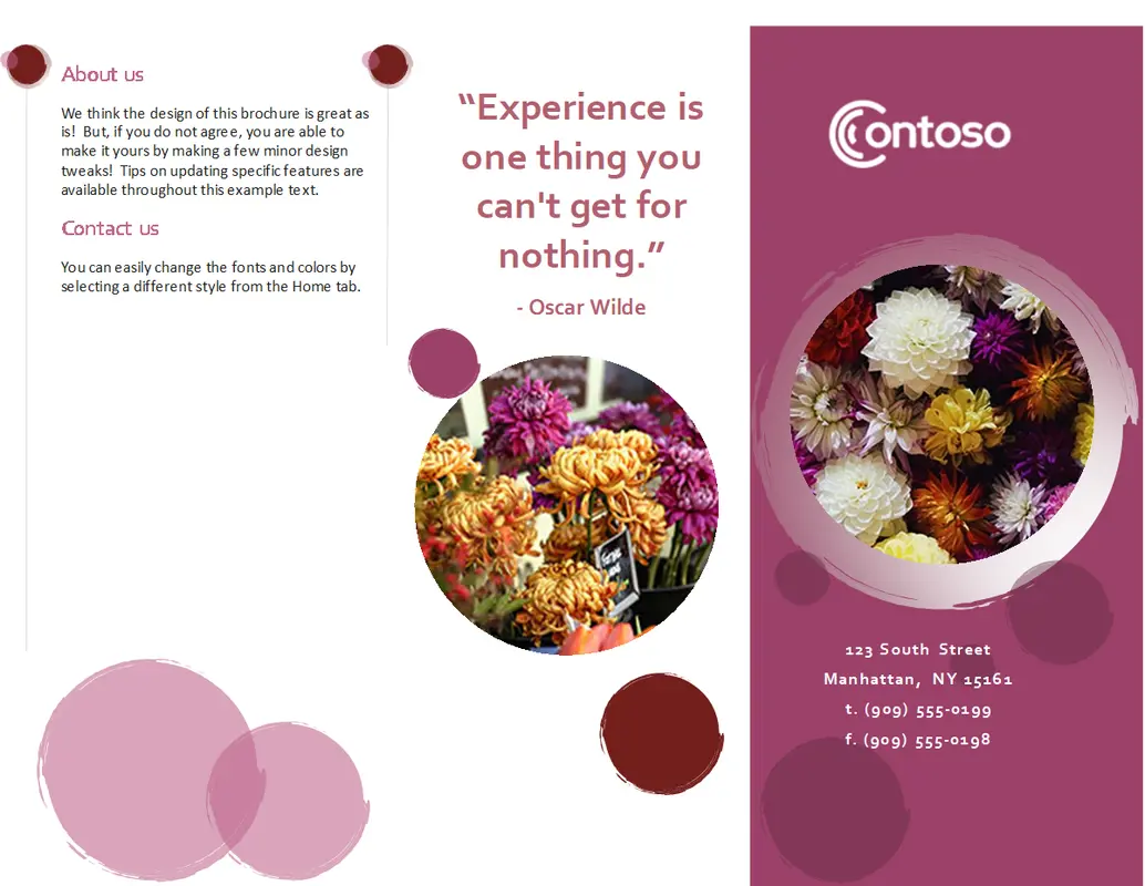 Soft bubble brochure modern-simple