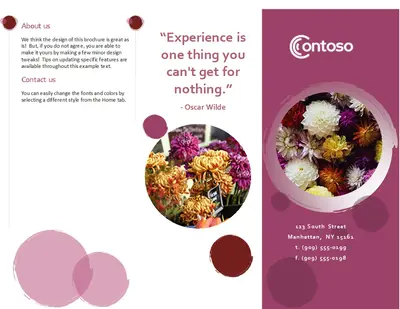 Soft bubble brochure modern-simple
