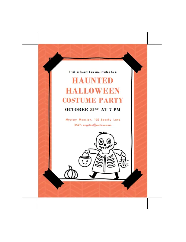 halloween flyer templates microsoft