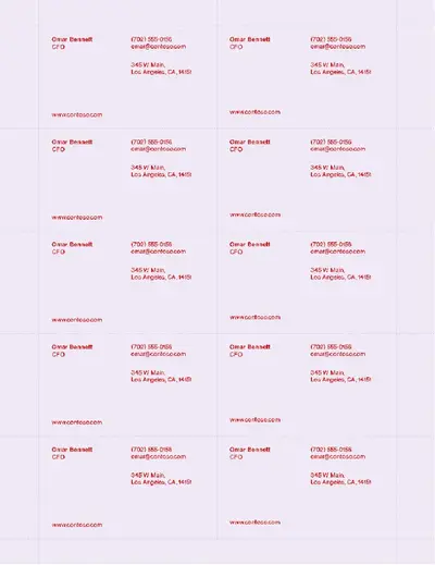 Bold impression business card red modern-bold