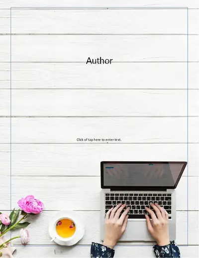 Whitepaper with cover image modern simple