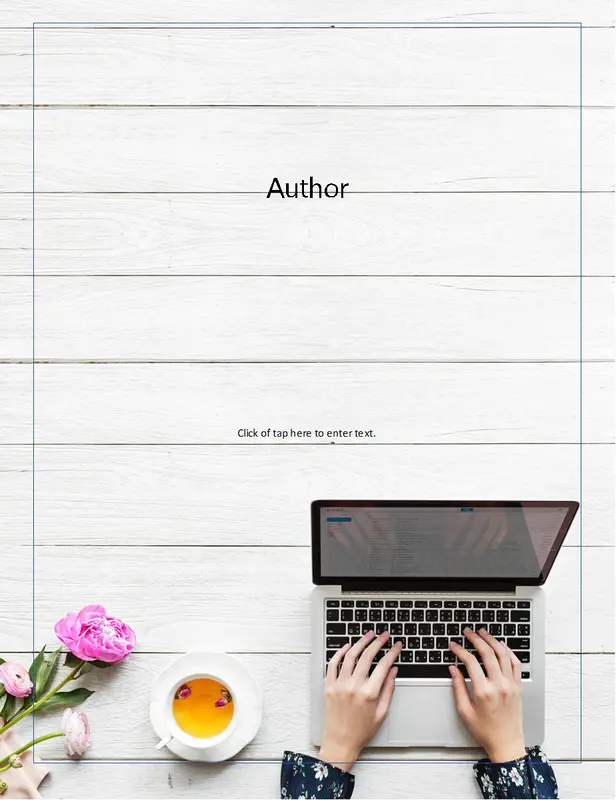 Whitepaper with cover image modern simple