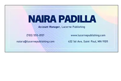 Modern corporate email signature blue modern bold
