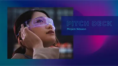 Tech pitch deck blue modern-simple