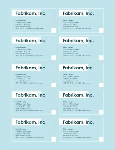 Basic business cards blue modern bold