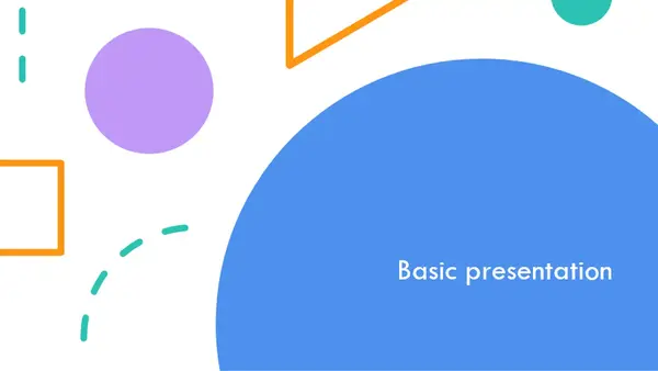 Shapes presentation modern-geometric