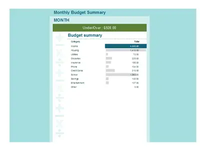 Budget calculator modern simple