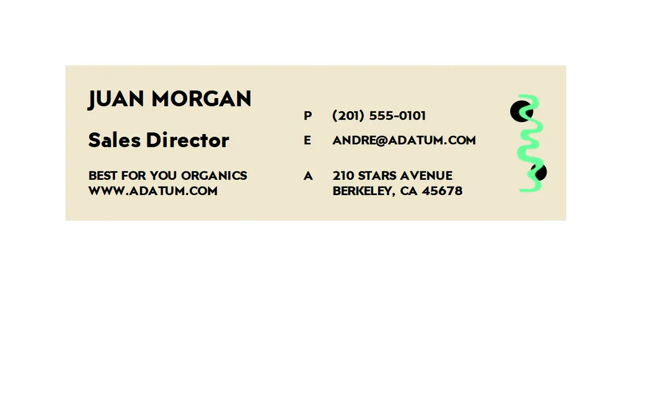 Bold neutral email signature brown modern bold