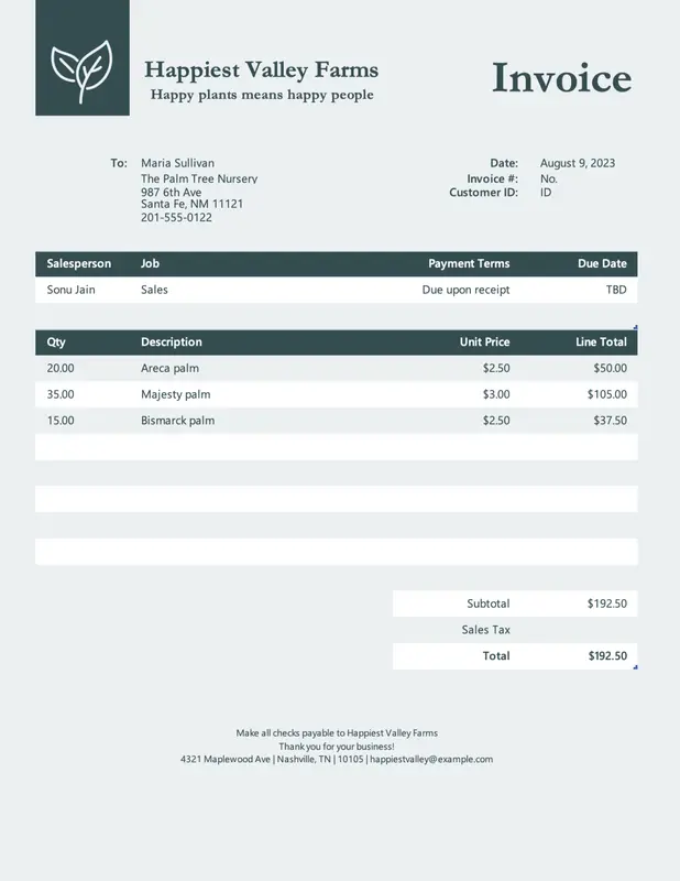 Service invoice (simple lines design worksheet) purple modern-simple