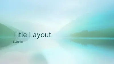 Serenity nature presentation (widescreen)