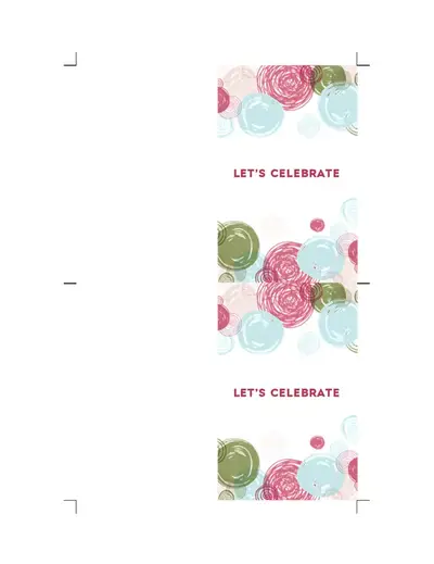 Invitation celebration card green modern-simple