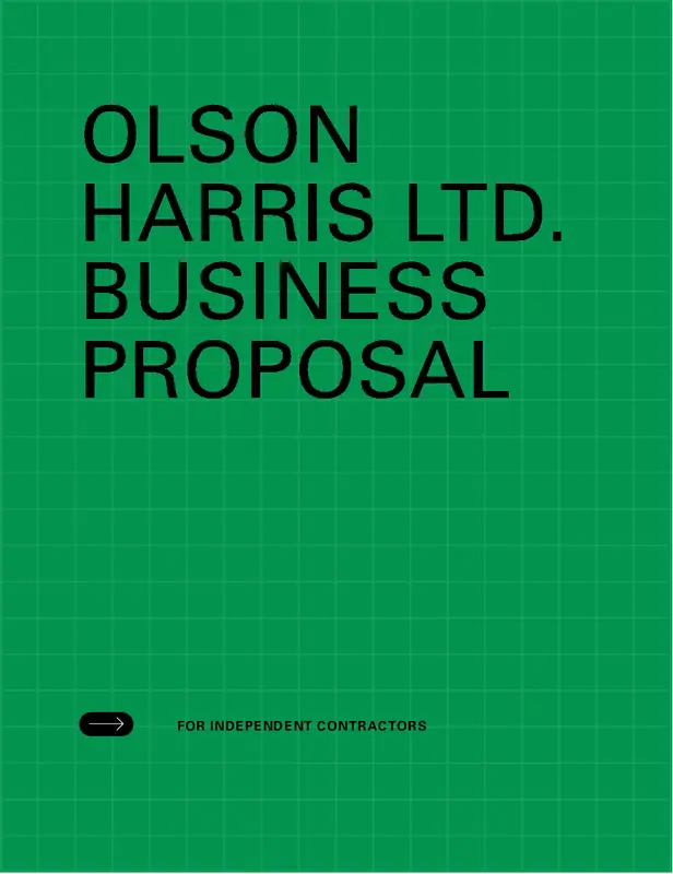 Business services proposal green modern simple