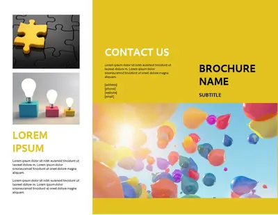 Color block event brochure modern-simple