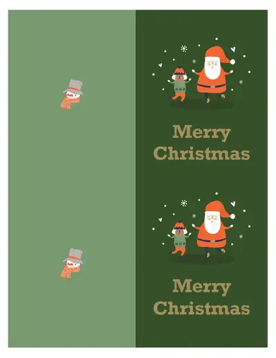 Christmas Spirit cards whimsical-color-block