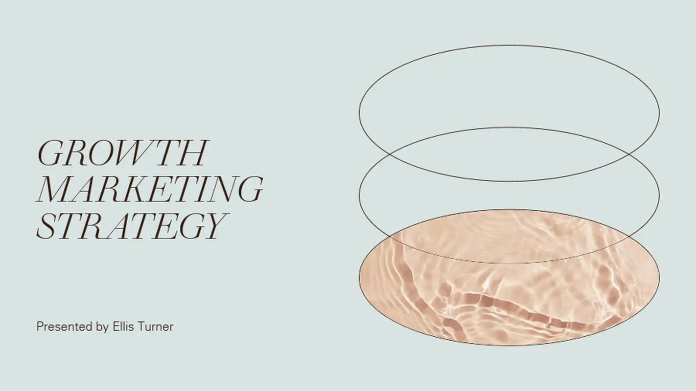 Layered flow marketing presentation blue modern simple