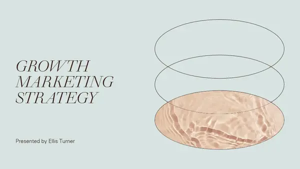 Layered flow marketing presentation blue modern simple