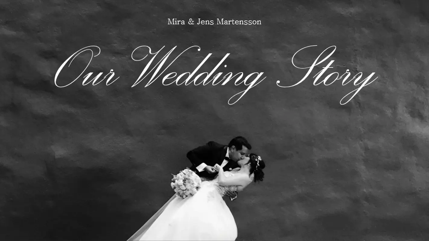 Our wedding story album modern-simple