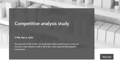 Competitive analysis study gray
