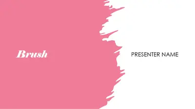 Brush presentation pink whimsical-color-block
