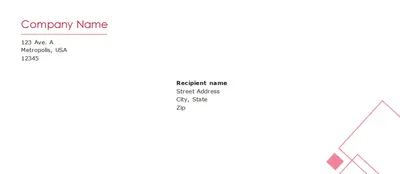 Financial business envelope modern simple