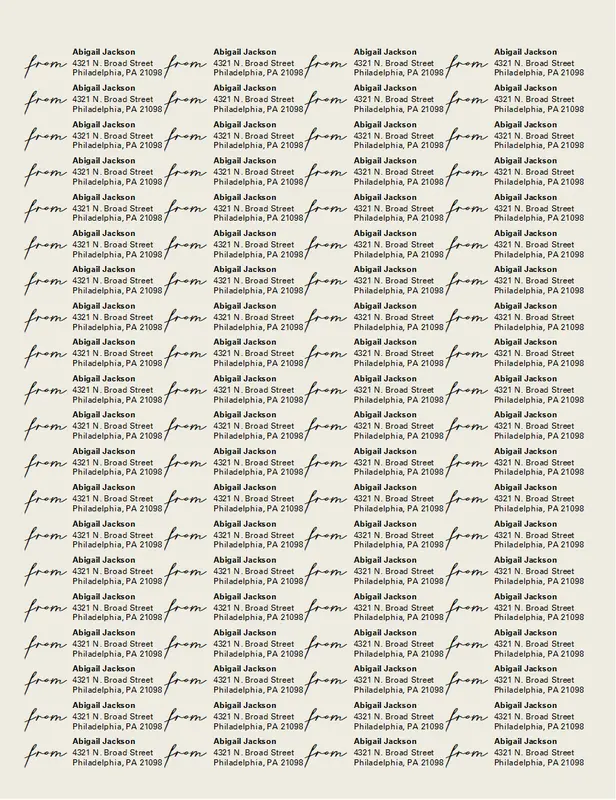 Return address labels (basic format, 80 per page, works with Avery 5167) gray vintage botanical