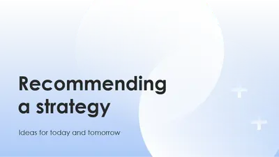Business strategy slides blue modern-simple