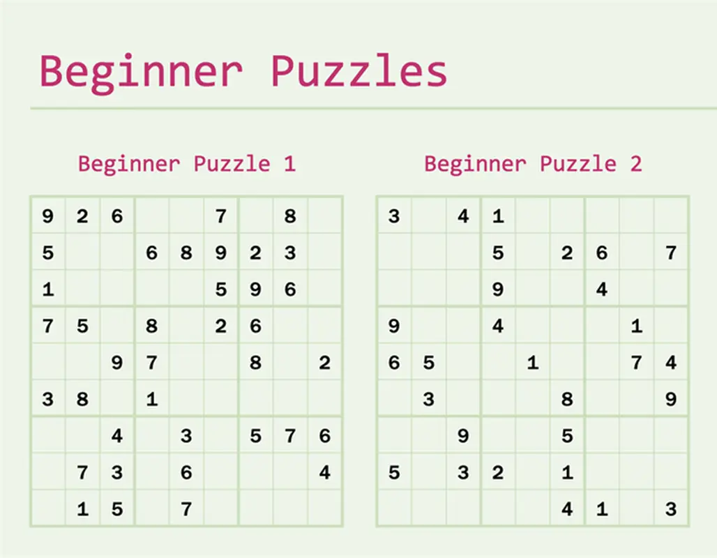 Sudoku game modern color block