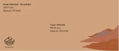 Envelope (bold design) organic simple