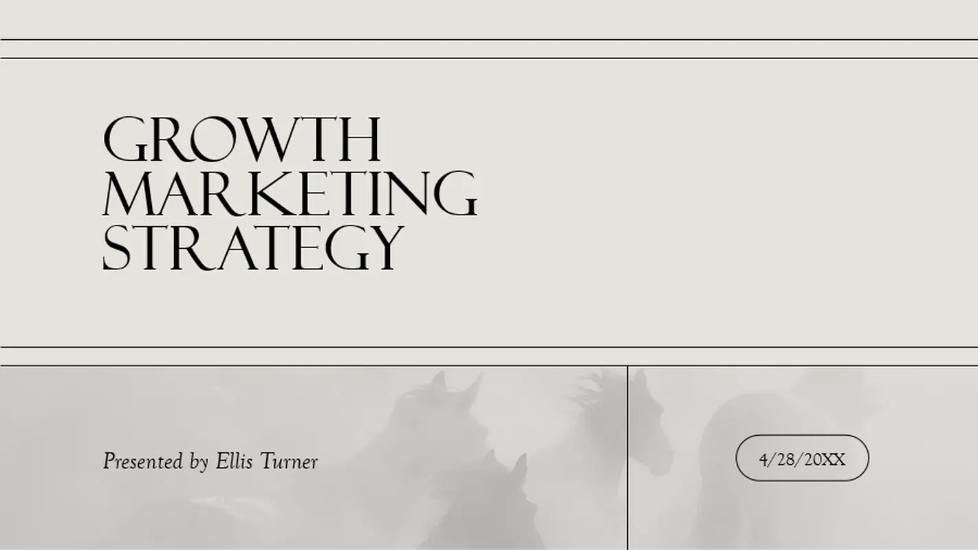 Classical neutrals marketing presentation brown modern simple