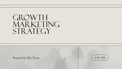 Classical neutrals marketing presentation brown modern simple