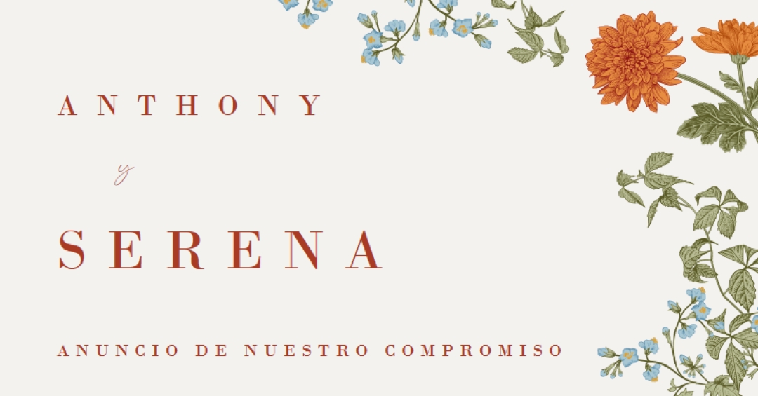 Flores de amor white vintage-botanical