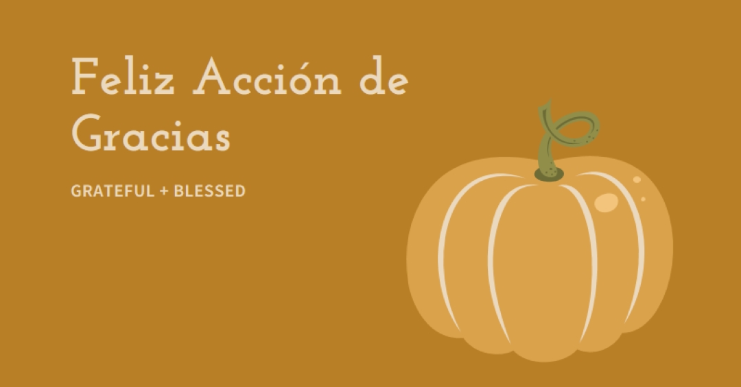 Agradecido y bendecido brown whimsical-line