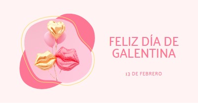 Feliz Día de San Valentín, gal white organic-simple